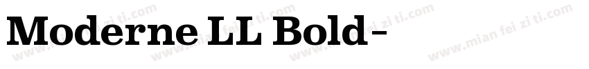 Moderne LL Bold字体转换